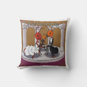 Ants That Elope Funny Comic Throw Pillow