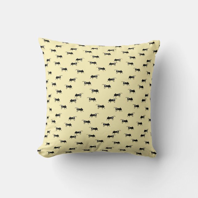 Ants Throw Pillow (Front)