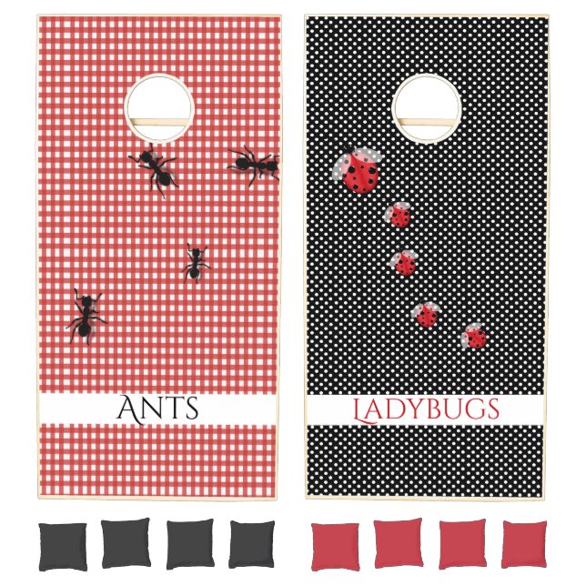 Ants versus Ladybugs Cornhole Set (Set)