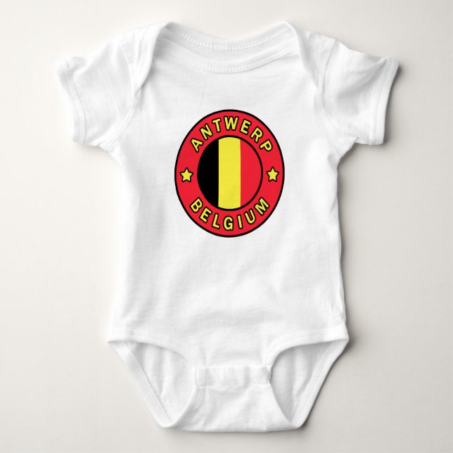 Antwerp Belgium Baby Bodysuit (Front)