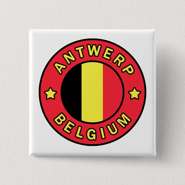 Antwerp Belgium Button (Front)