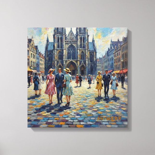 Antwerp Belgium Cathedral Square Home Decor (Front)