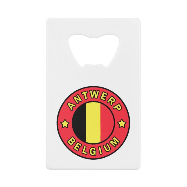 Antwerp Belgium Credit Card Bottle Opener (Front)