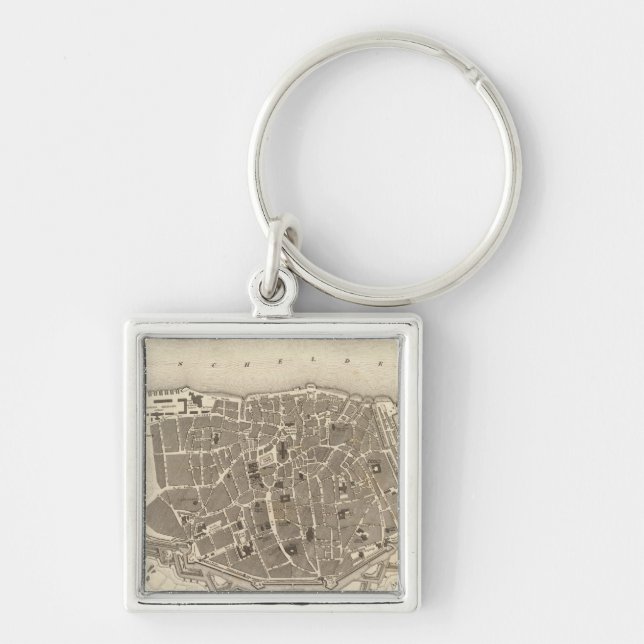Antwerp, Belgium Keychain (Front)