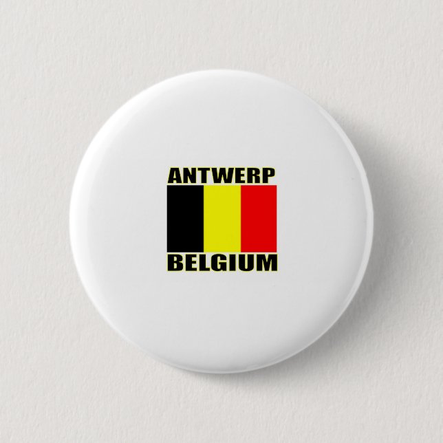 Antwerp, Belgium Pinback Button (Front)