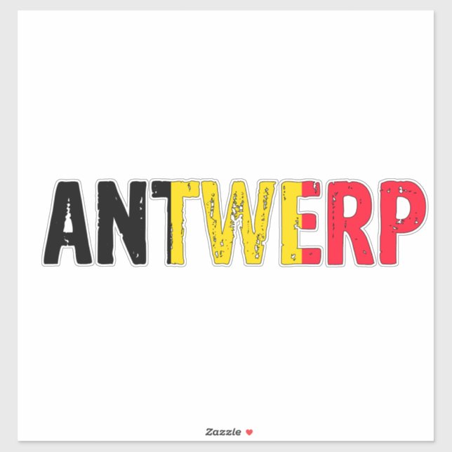 Antwerp Belgium Sticker (Sheet)