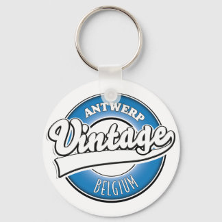 Antwerp belgium vintage logo keychain