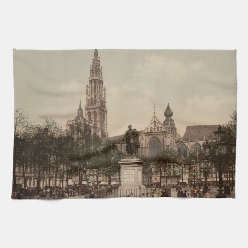 Antwerp Catherdral Antwerp Belgium Towel