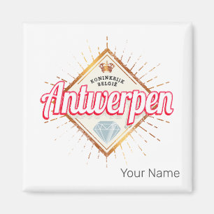 Antwerp Flanders Belgium Retro Vintage Souvenir Magnet