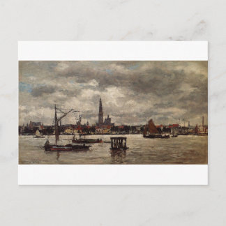 Antwerp, the Schelde by Eugene Boudin Postcard