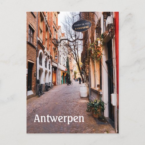 Antwerpen Belgium street photo Postcard