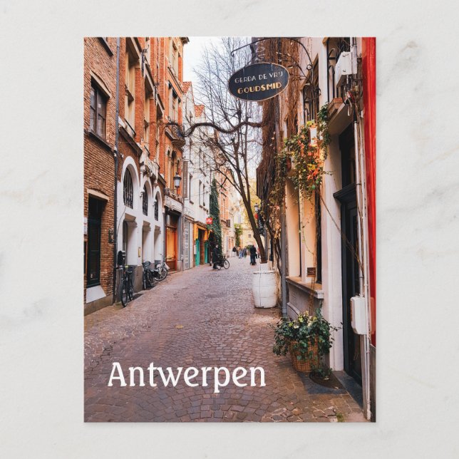 Antwerpen Belgium street photo Postcard (Front)
