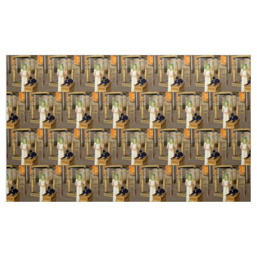 Anubis, ancient Egyptian god Fabric