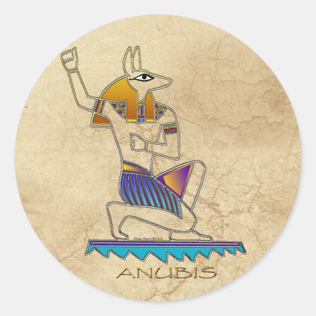 ANUBIS Ancient Egyptian God History Sticker Set (Front)