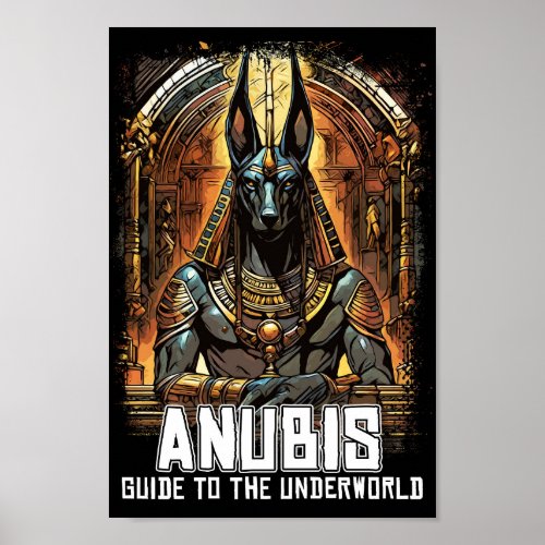 Anubis Ancient Egyptian God of Death Poster