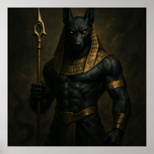 Anubis Ancient Egyptian God Poster