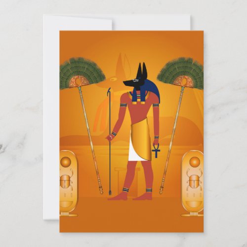 Anubis ancient Egyptian Invitation