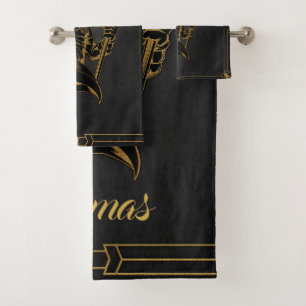 Anubis ancient of Egypt.  Bath Towel Set