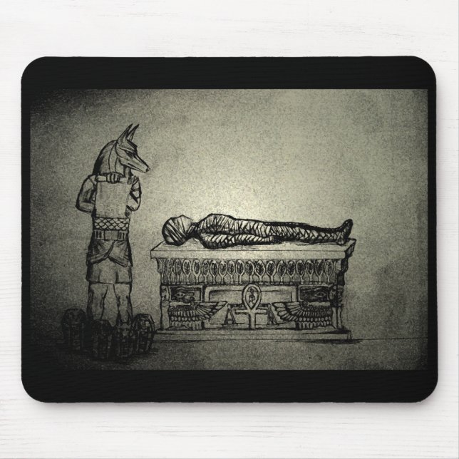 Anubis and Mummy mousepad (Front)