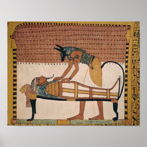 Anubis attends Sennedjems Mummy Poster