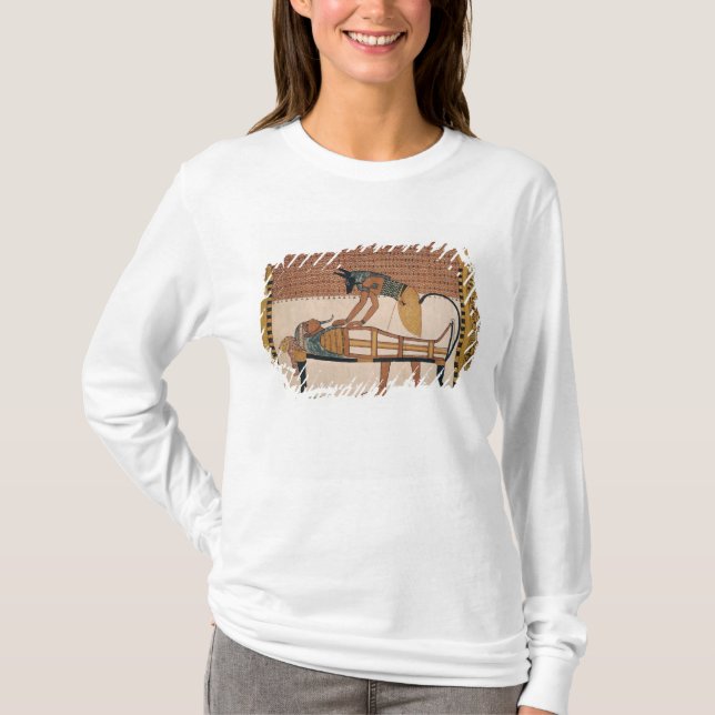Anubis attends Sennedjem's Mummy T-Shirt (Front)