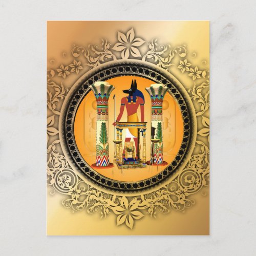 Anubis egypt postcard