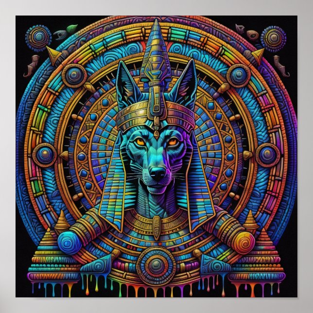 Anubis Egyptian Art  Poster (Front)