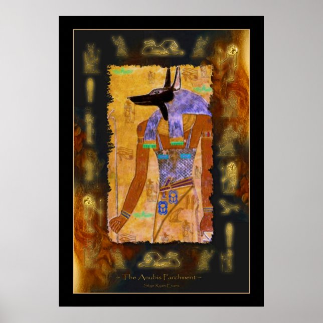 ANUBIS Egyptian Art Poster (Front)