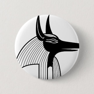 Anubis Egyptian God. Button