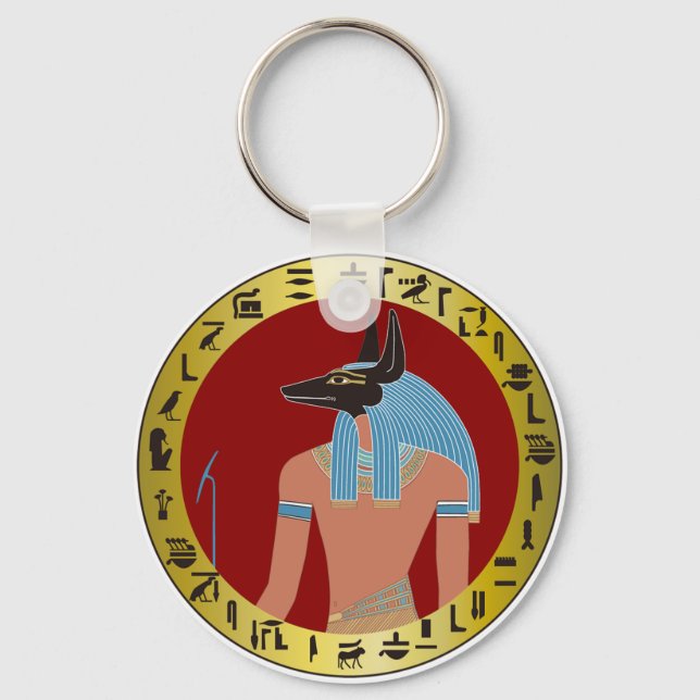 Anubis, Egyptian God Keychain (Front)