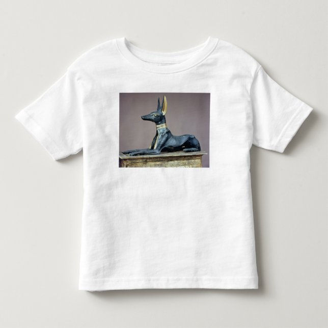 Anubis, Egyptian god of the dead from a chest Toddler T-shirt (Front)