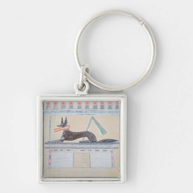 Anubis, Egyptian god of the dead Keychain (Front)