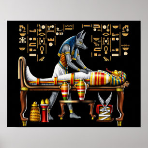 Anubis Egyptian God Poster
