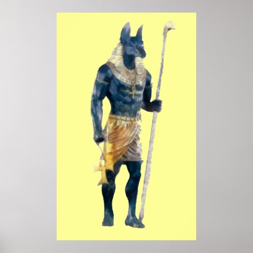 Anubis Egyptian God Poster