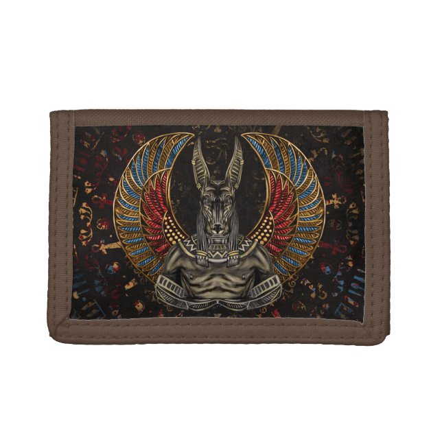 Anubis - Egyptian God Trifold Wallet (Front)