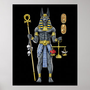 Anubis Egyptian Mythology God Poster