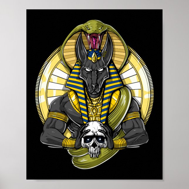 Anubis Egyptian Wolf God Poster (Front)