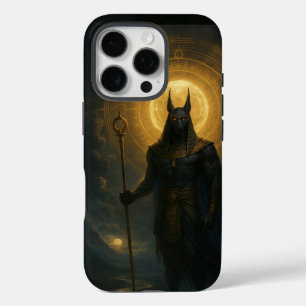 Anubis in the Shadows – Protective Egyptian Deity iPhone 16 Pro Case