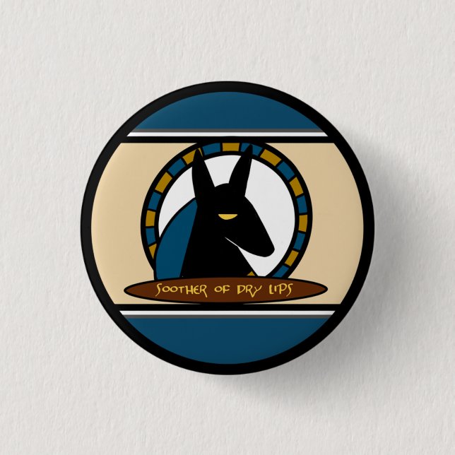 Anubis Lip Balm Button (Front)