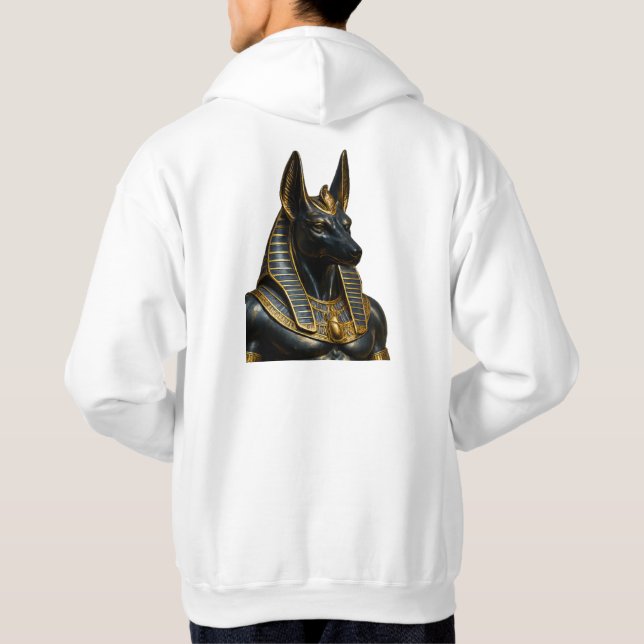 Anubis – Luxurious Egyptian Gold & Blue Collection Hoodie (Back)