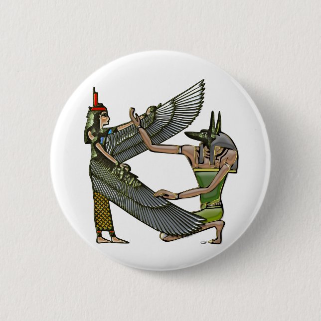 Anubis & Nut Button (Front)