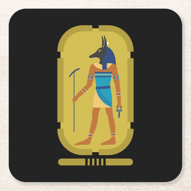 Anubis Paper Coaster (Front)