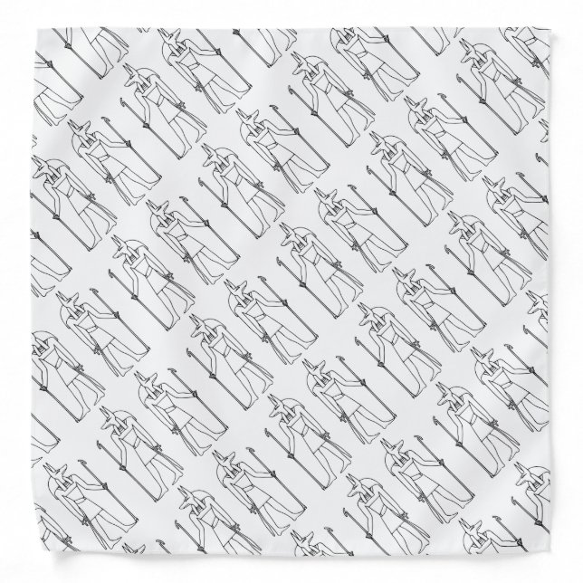 Anubis Pattern Egyptian God Bandana (Front)