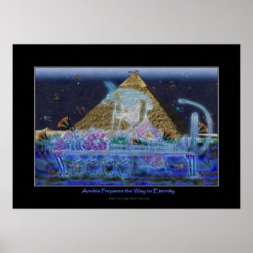 Anubis Prepares the Way To Eternity Art Poster