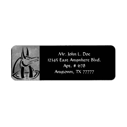 Anubis Return Address Label