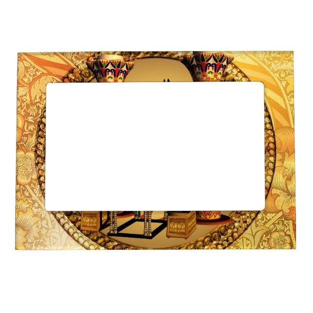 Anubis, the egyptian god magnetic picture frame (Front)