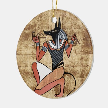 Anubis The Guardian Egyptian Ceramic Ornament