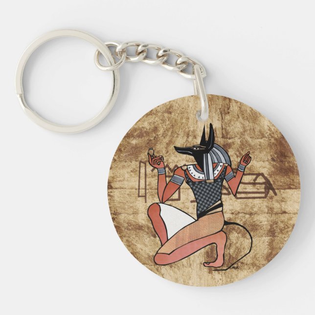 Anubis The Guardian Egyptian Keychain (Front)