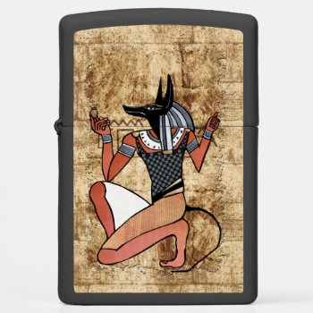 Anubis The Guardian Egyptian Zippo Lighter by BohemianBoundProduct at Zazzle