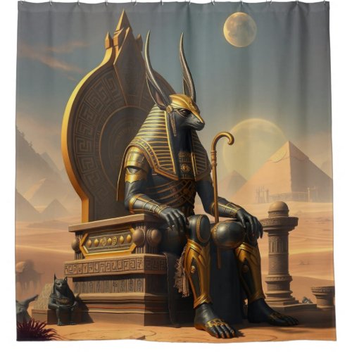 „Anubis – W&#228;chter der Seelen“ Shower Curtain